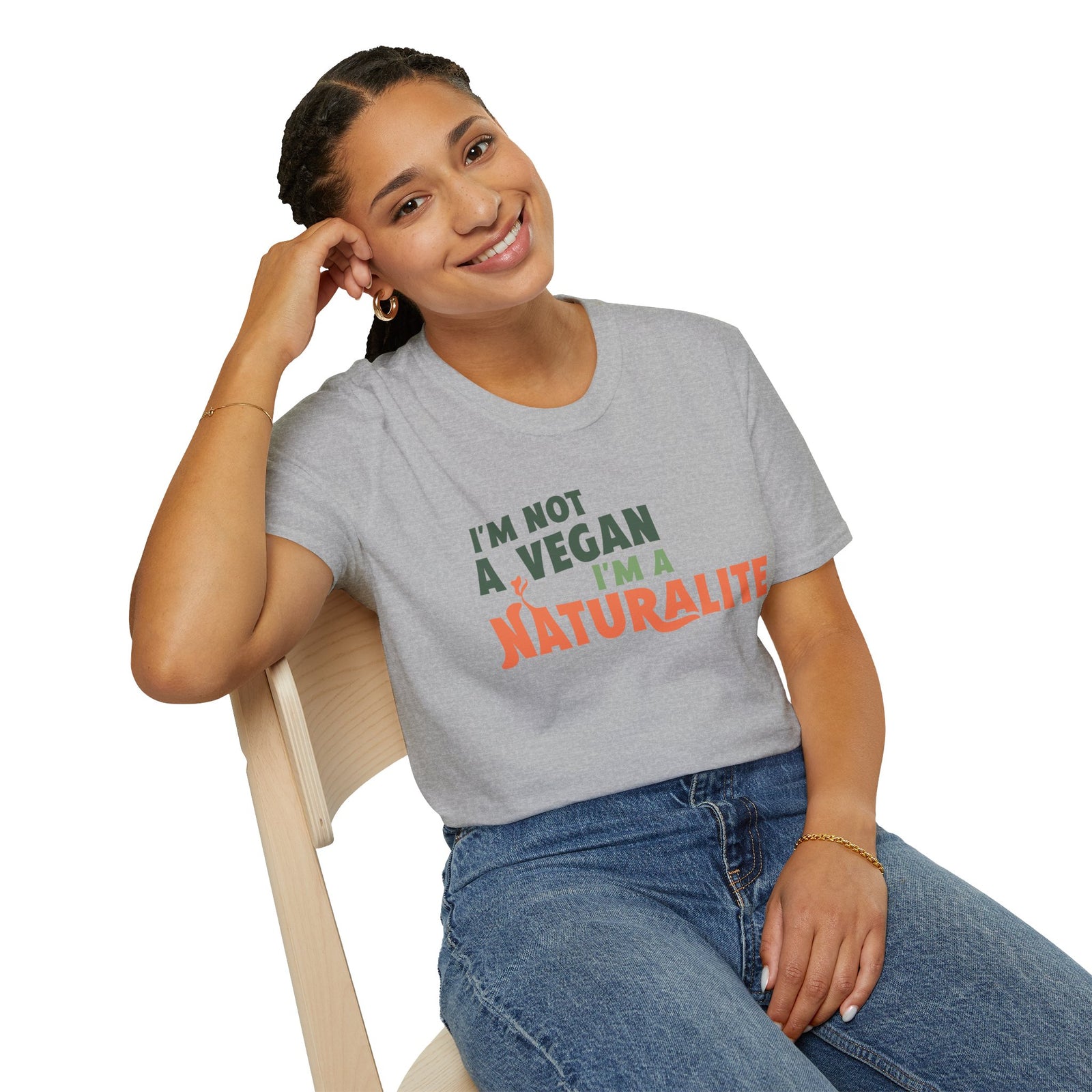 Naturalite Lifestyle T-Shirt: I'm Not A Vegan T-Shirt (Logo)