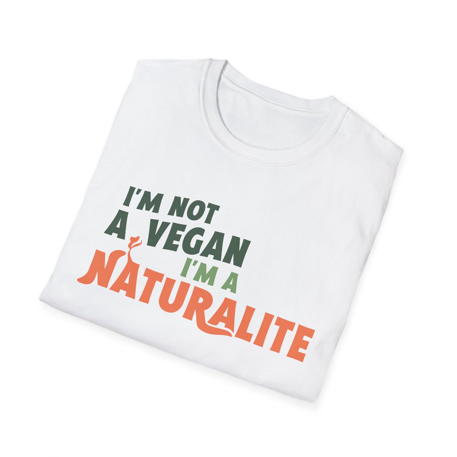 Naturalite Lifestyle T-Shirt: I'm Not A Vegan T-Shirt (Logo)