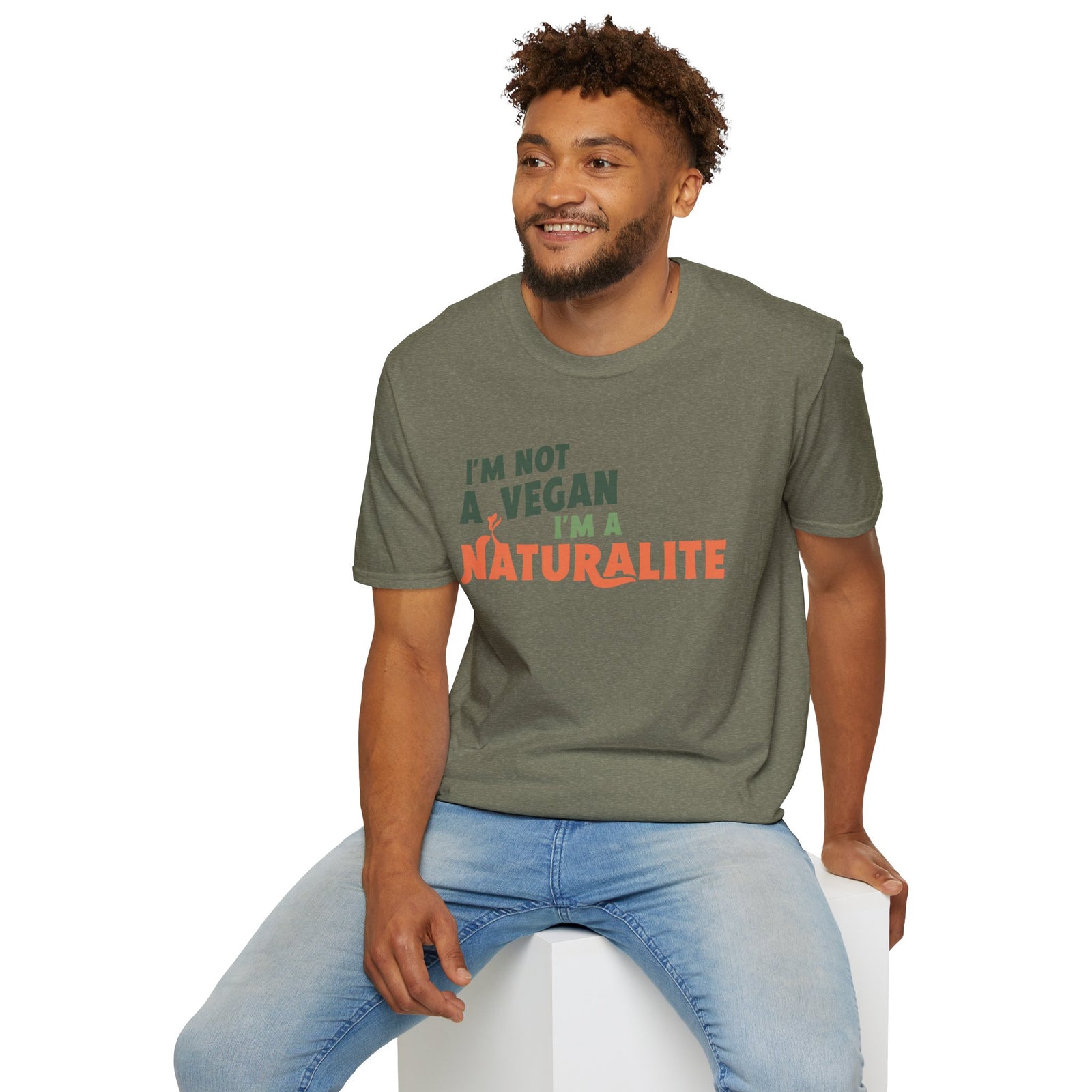 Naturalite Lifestyle T-Shirt: I'm Not A Vegan T-Shirt (Logo)
