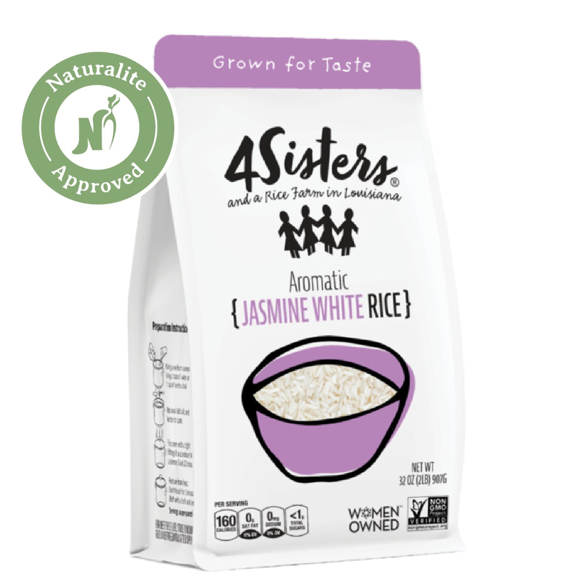 4 Sisters Jasmine White Rice - Naturalite