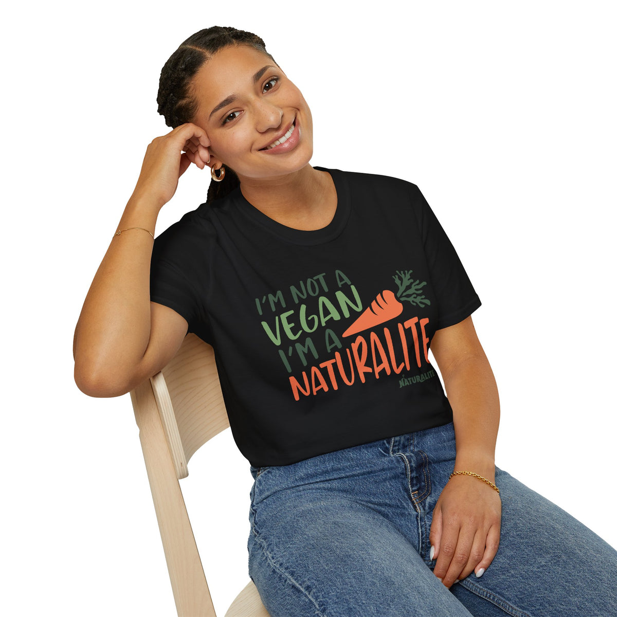 Naturalite Lifestyle T-Shirt: I'm Not A Vegan T-Shirt (Illustrated)