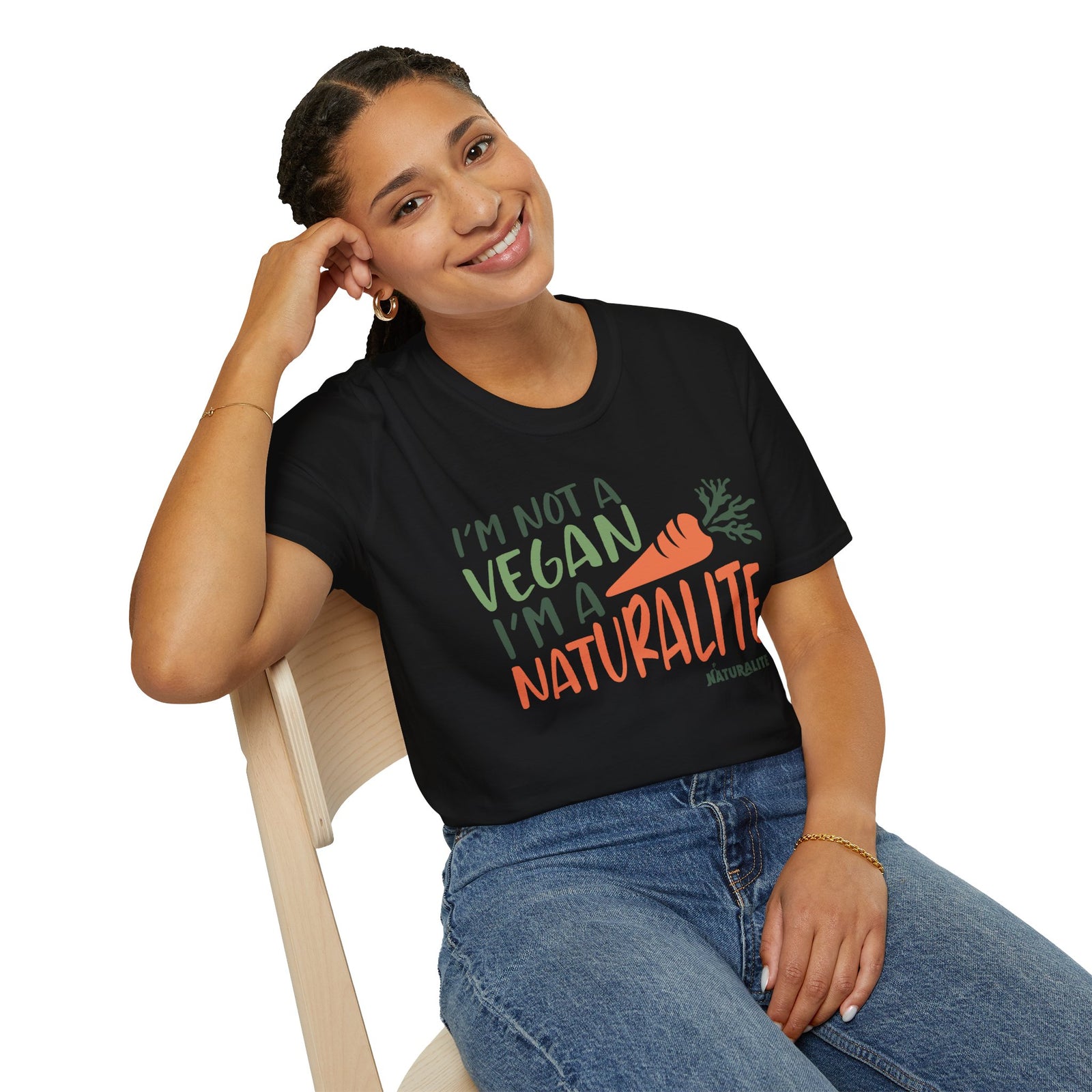 Naturalite Lifestyle T-Shirt: I'm Not A Vegan T-Shirt (Illustrated)