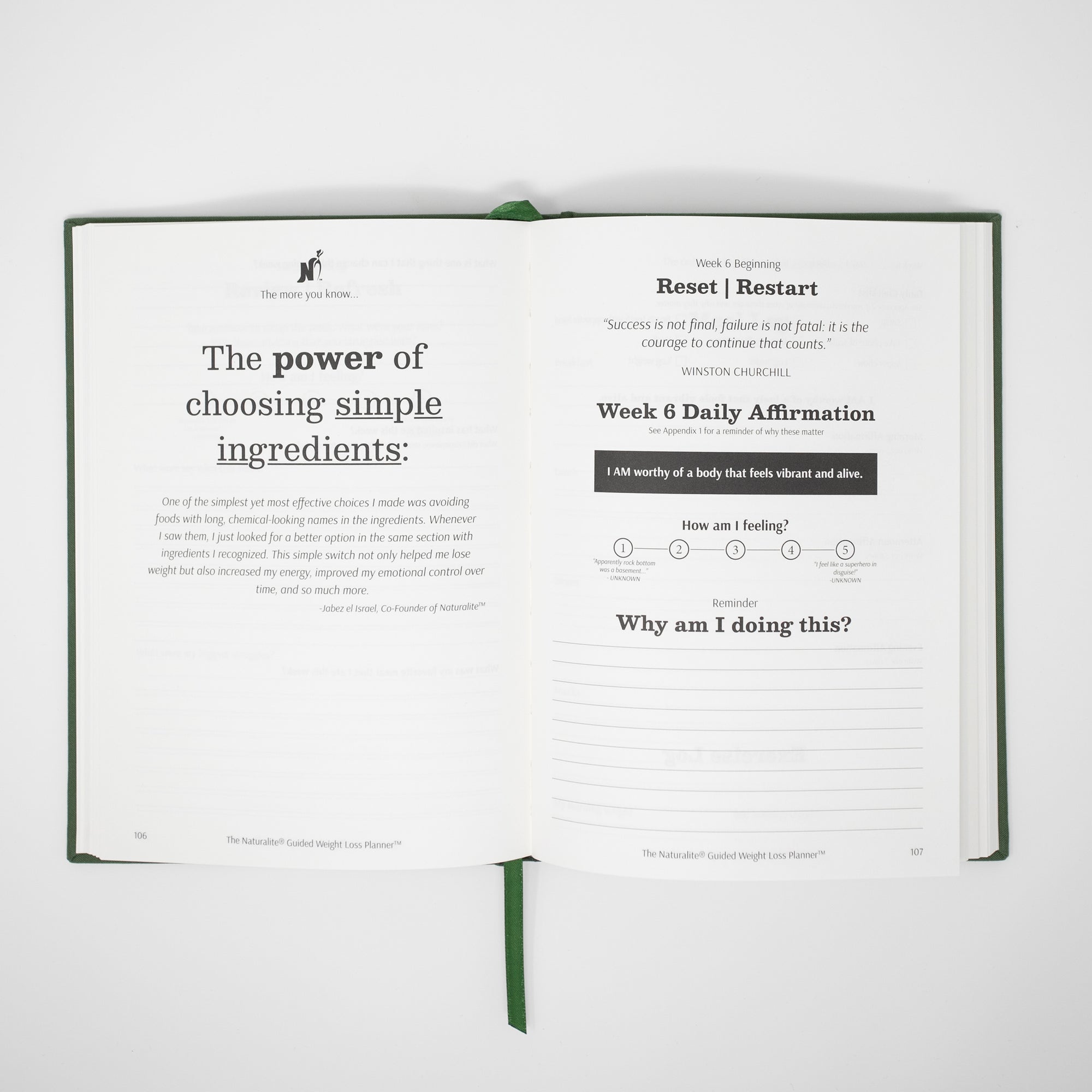 The Naturalite™ Guided Weight Loss Planner - 12 Weeks to a Healthier You