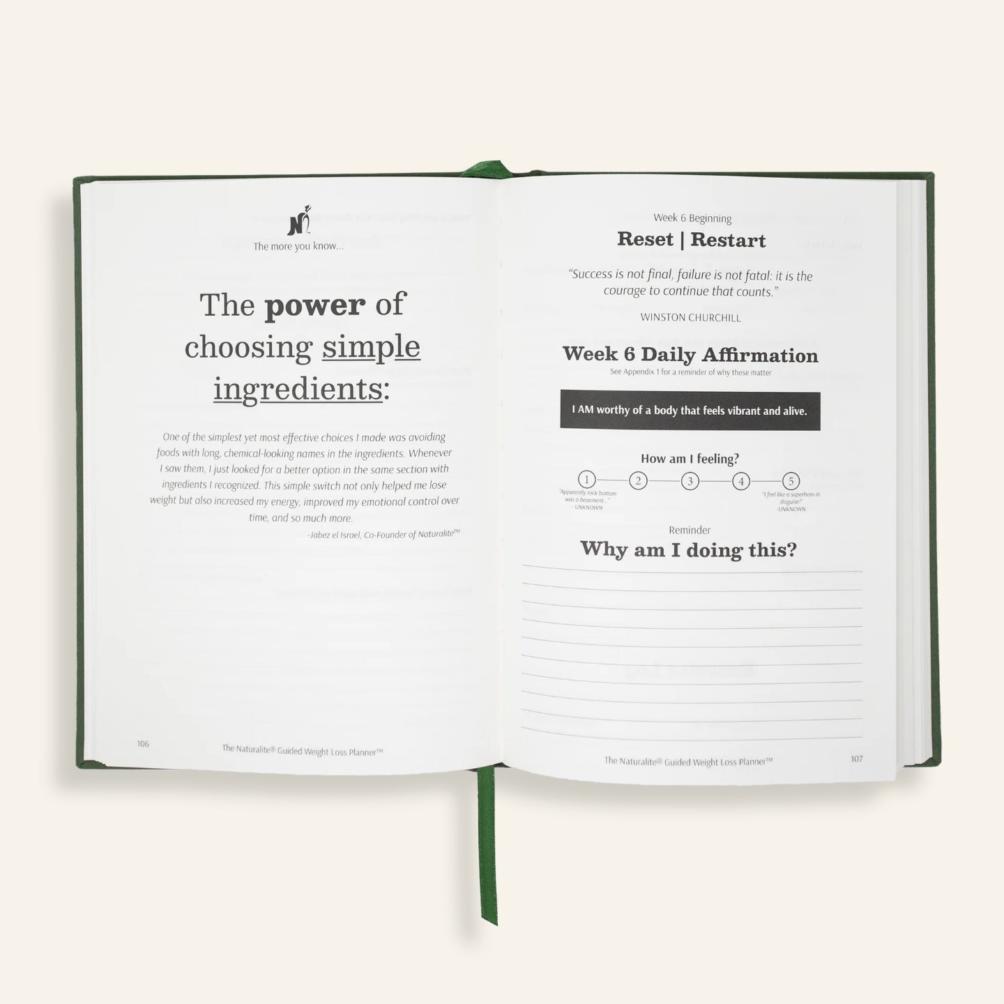 The Naturalite™ Guided Weight Loss Planner